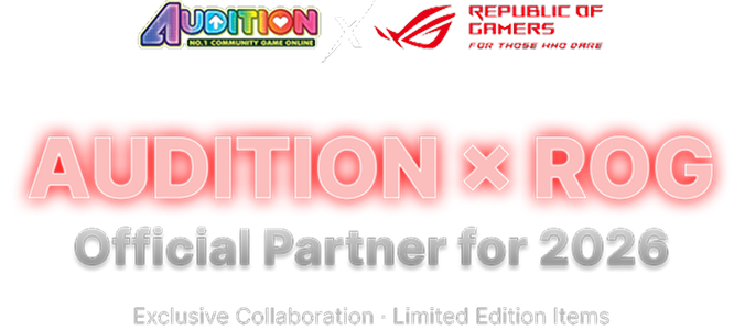 Audition X ROG Official Partner for 2026
