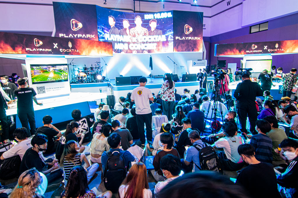 ภาพบรรยากาศเกม Audition ที่บูธ Playpark ในงาน Thailand Game Show 2022 : Come Back  