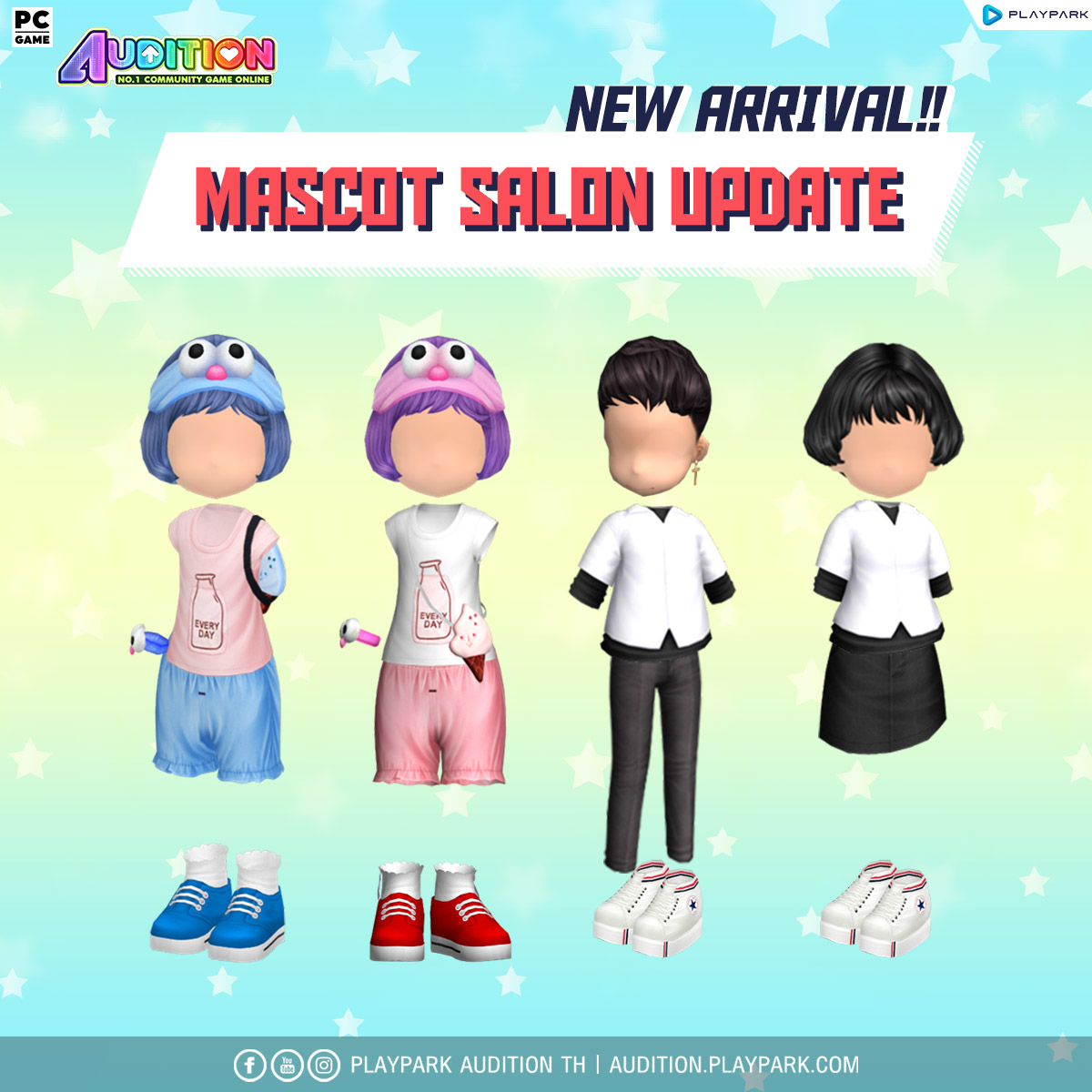 PATCH UPDATE 4 ตุลาคม : เพลงใหม่, Mascot Salon และไอเทมใหม่!!  