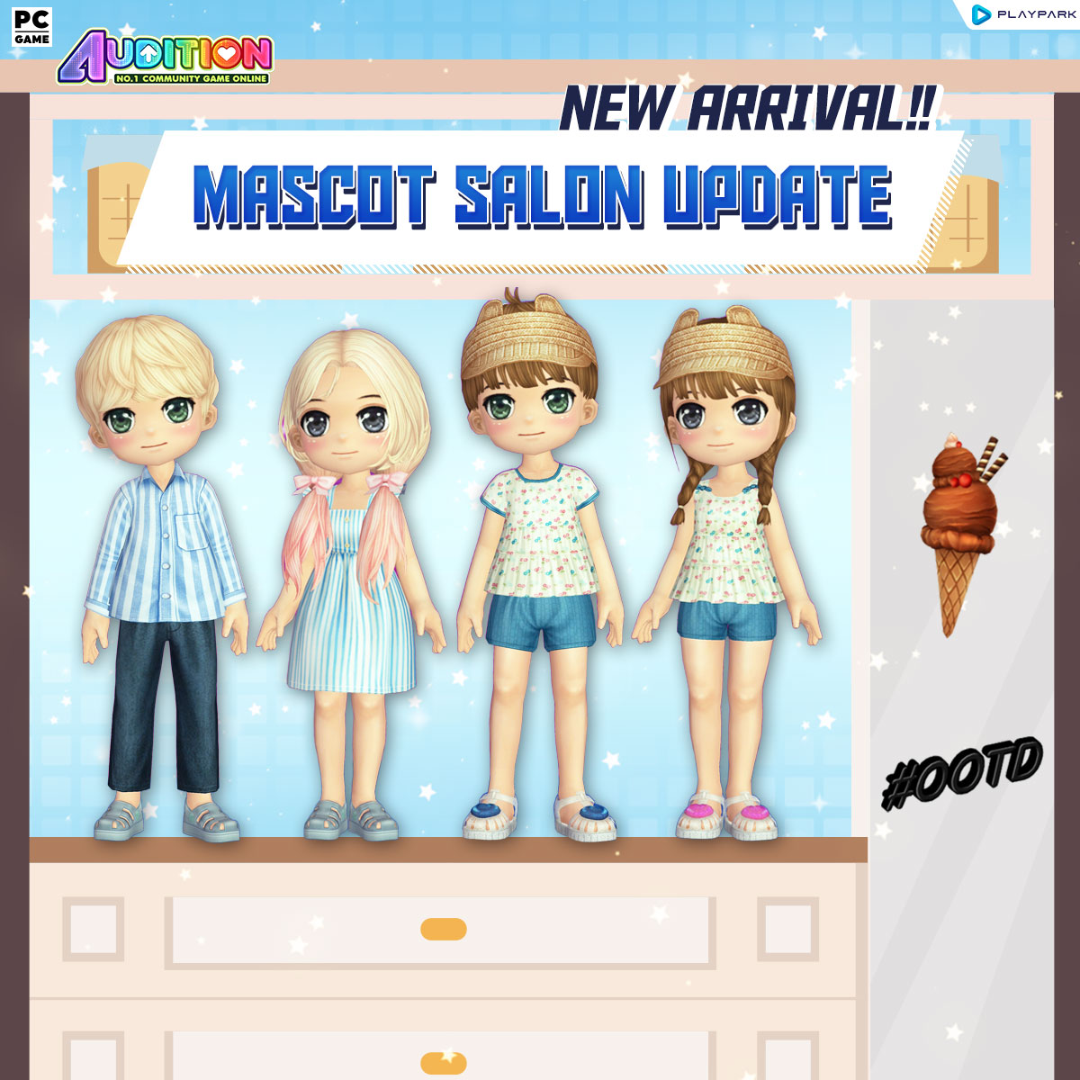 PATCH UPDATE 6 พฤศจิกายน : เพลงใหม่, Mascot Salon, Couple license & Ring Update และไอเทมใหม่!!  