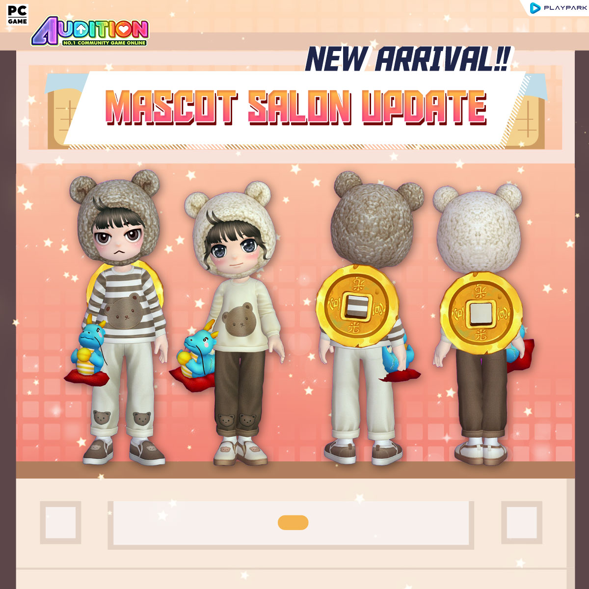 PATCH UPDATE 8 มกราคม : เพลงใหม่, Mascot Salon, Lucky Game และไอเทมใหม่!!  