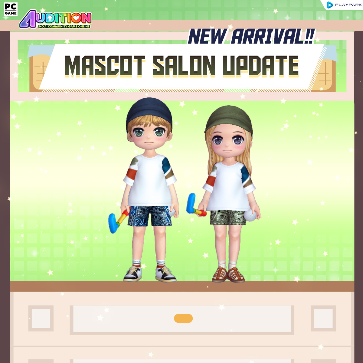 PATCH UPDATE 7 ตุลาคม : เพลงใหม่ Mascot Salon และไอเทมใหม่!  